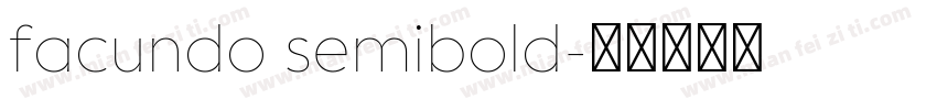 facundo semibold字体转换